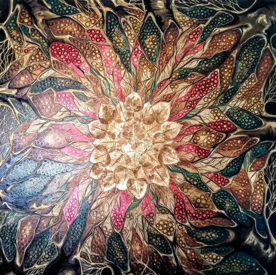 Landschape met bladerem