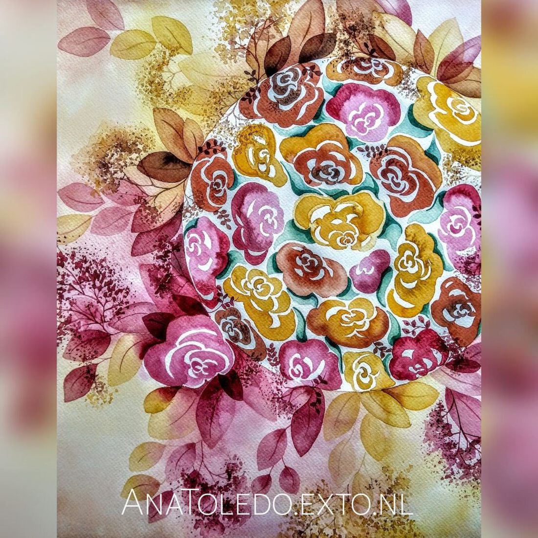 Floripundias - Compositie met bloemen 2