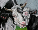 Overzicht schilderijen van koeien. Klik op de afbeelding om het groter te bekijken en de specificaties te lezen.