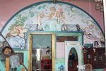 fresco, muurschildering. Afbeelding, de 3 deugden van Rafael Afbeelding, moederschap Afbeelding, engel
