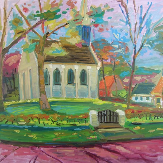 the white church at groet