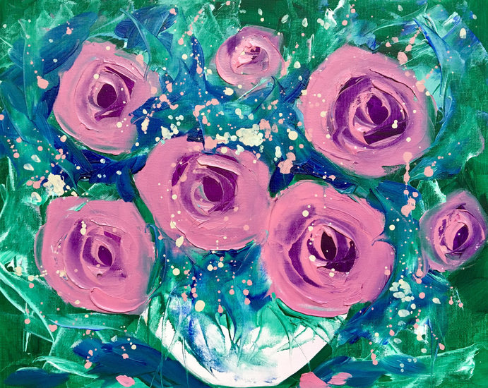 Stilleven met rozen (4)