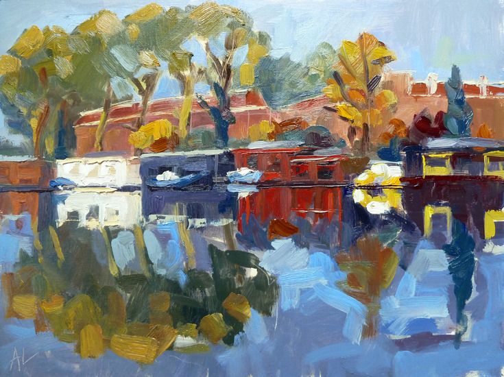 Herfstdag weerspiegeld