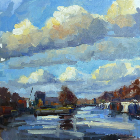 'Wolkenlucht in de winter'