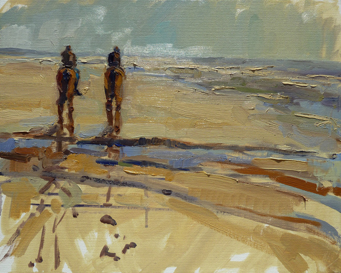 Paarden op het strand nr. 2