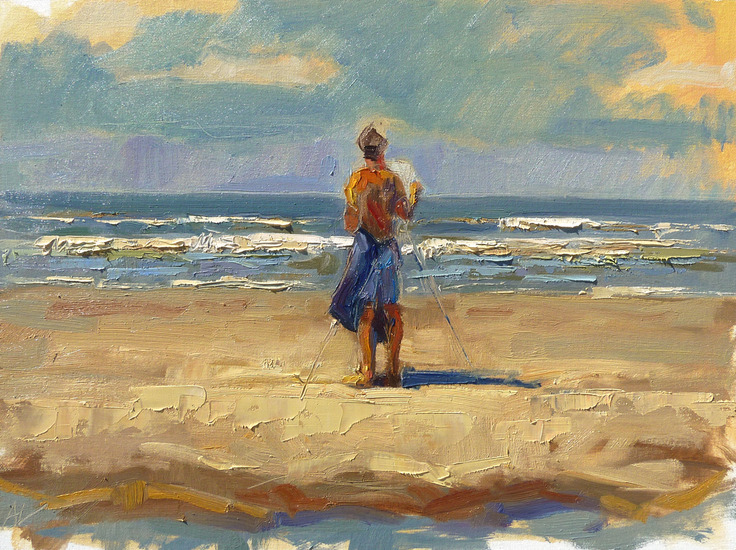 'Schilder op de zandbank'