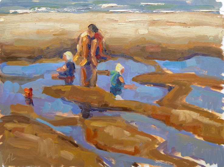 'Spelende kinderen in zee'