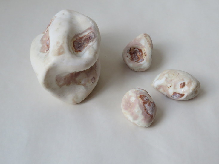 Steenbotjes, set van 4 