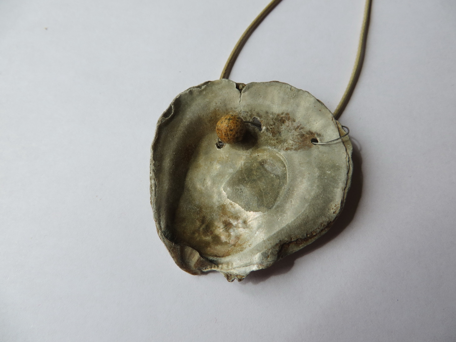Shell/mineral pendant II
