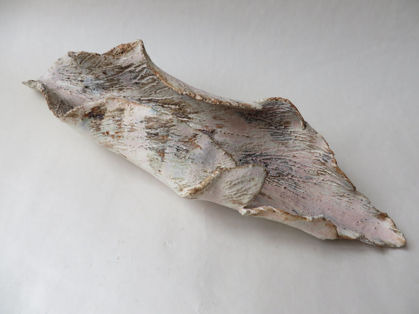 Gekruld zachtgekleurd Herfstblad