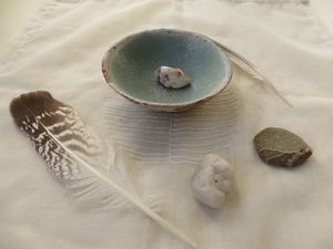 Mini reis altaar setje om onderweg te kunnen smudgen of een altaartje te maken. Een mooi ankerpunt in een vreemde omgeving.