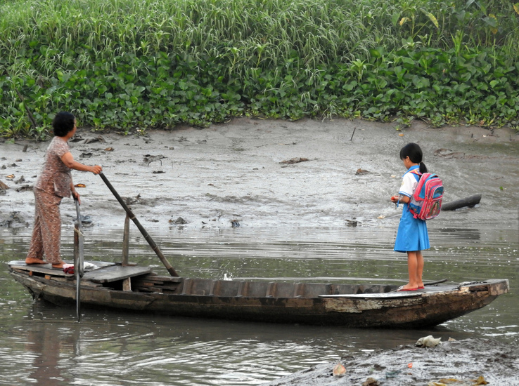 on the way to school (Mekong delta)
