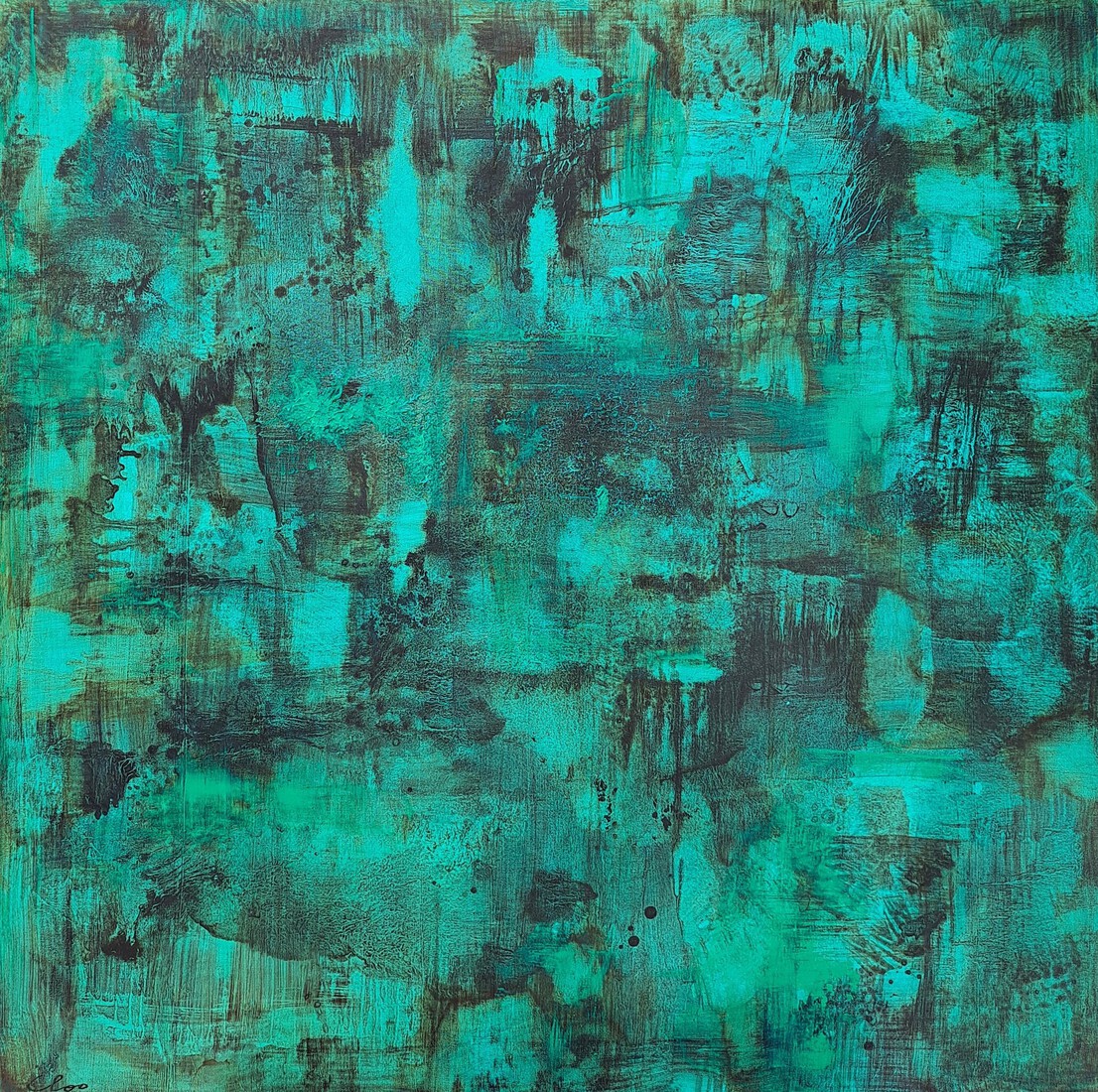 turquoise and the shadows