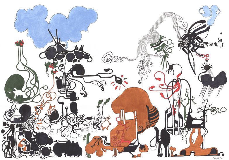 Scary girl and broken pig