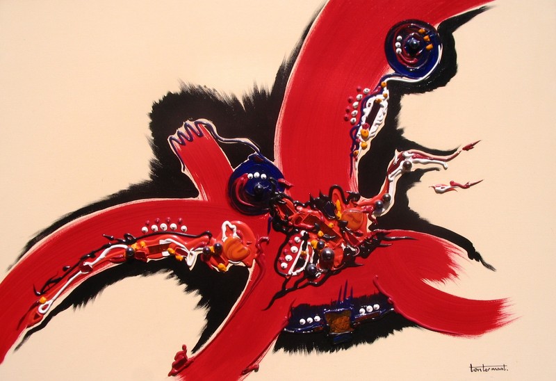 acryl glas en kralen No,1