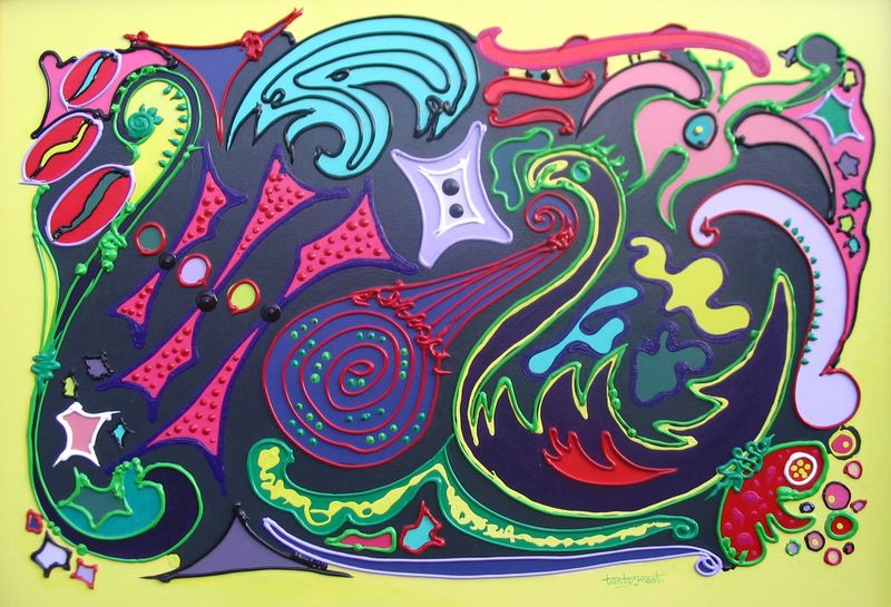 relief schilderij No,8