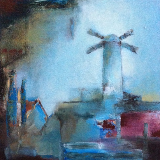 Blue windmill