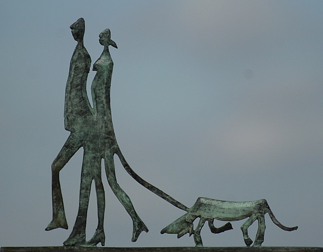 Slenteren door een Bochtige Straat