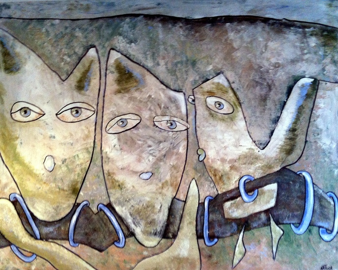 animale 150x120 cm  verkocht- vraag naar kunst in opdracht