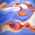 Een projekt waarin ik het abstraherende effect van reflecties op het water onderzoek. Studies zijn gebundelt in mijn boek 'waterspiegel'