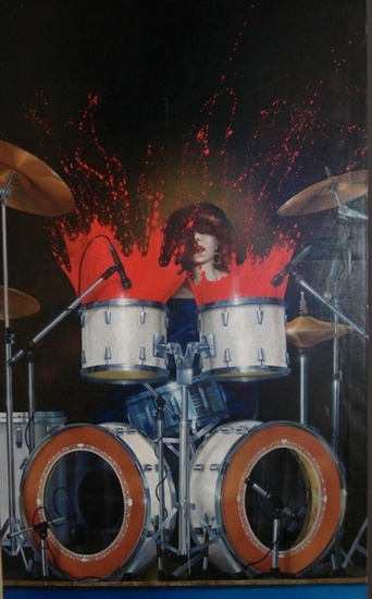 exploding drumkit
