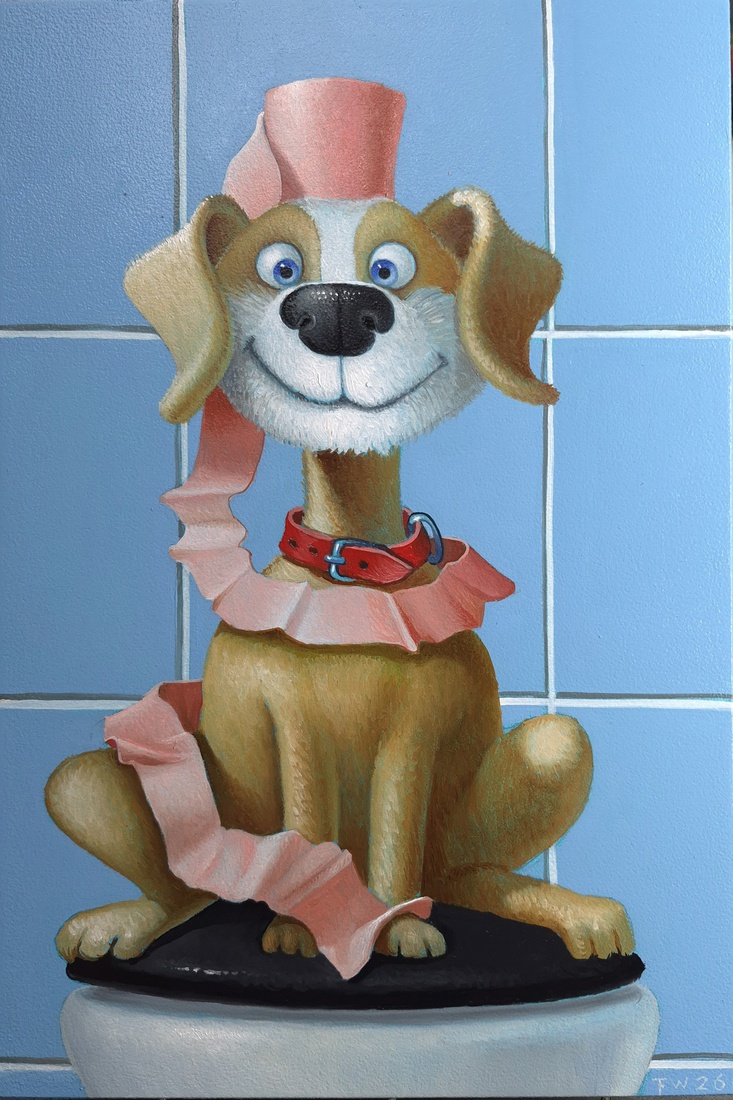 Hond op de pot