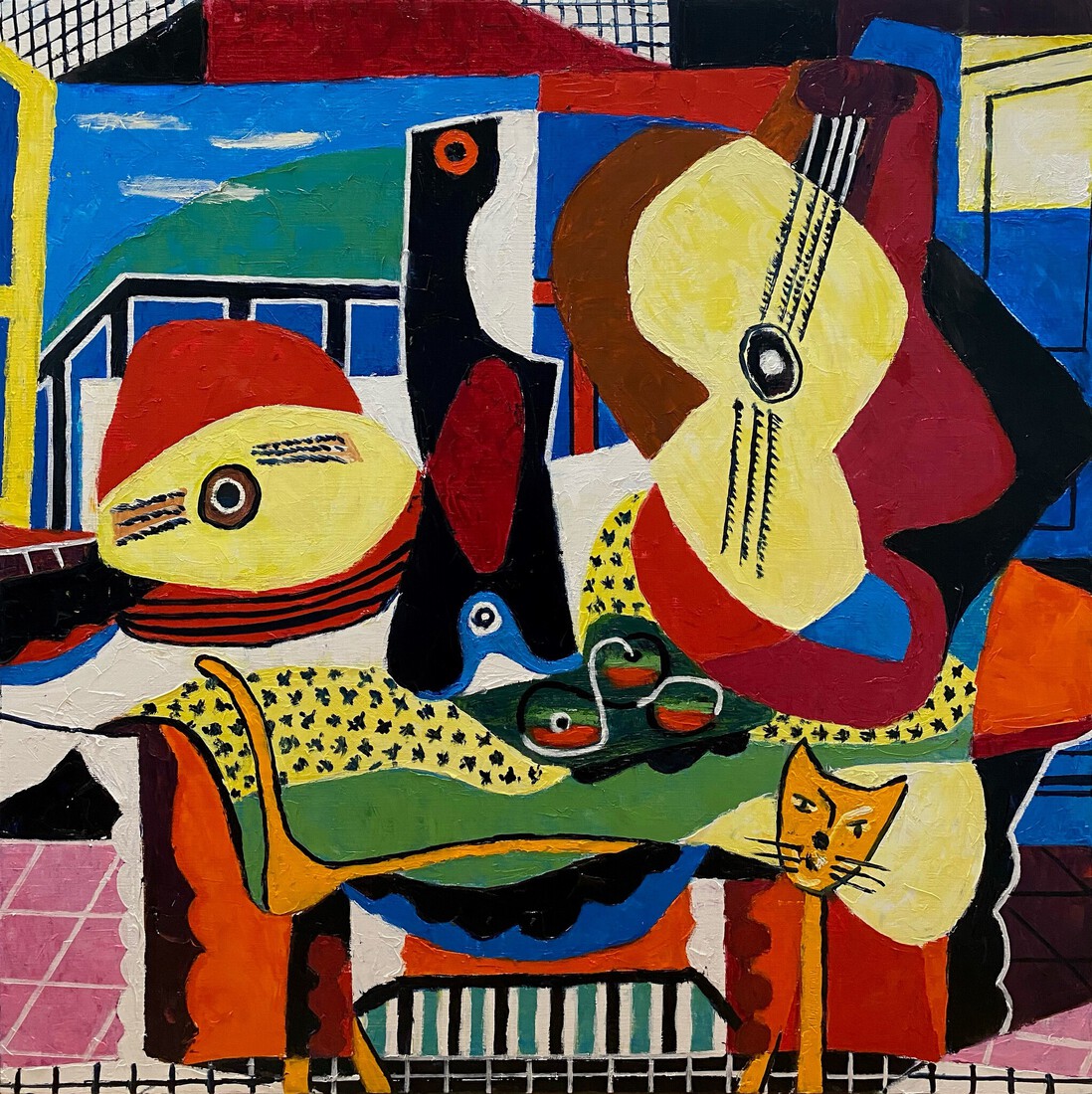 Mandolin and Guitar van Pablo Picasso