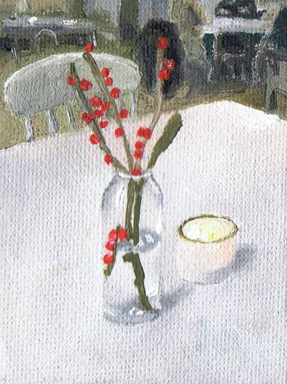 still life with berries