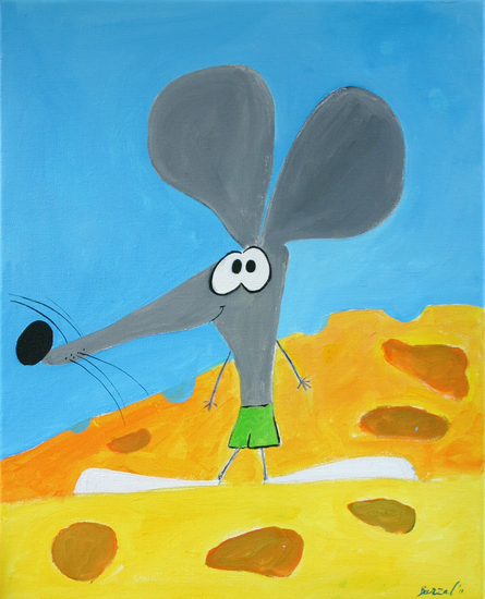 muis op kaas