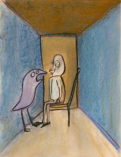 the man with the bird