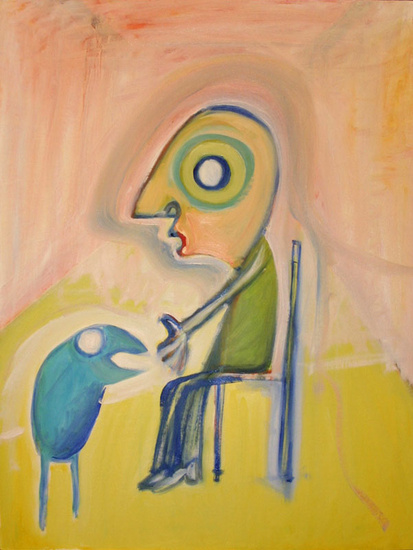 the man with the bird