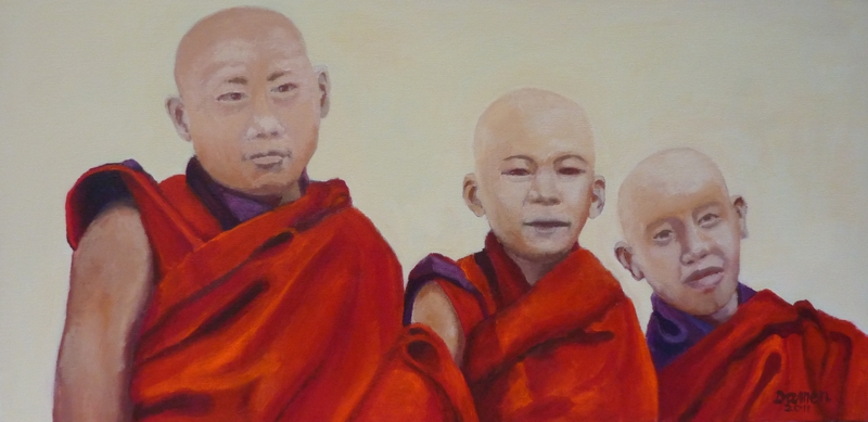 Drie monniken