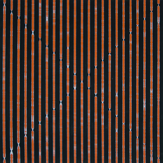 Scheurwerk zwart/oranje diagonalen