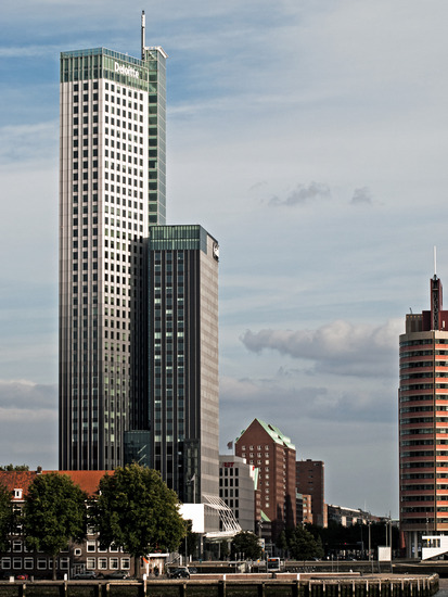 Zicht vanaf Erasmusbrug
