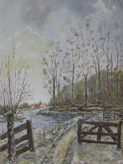 Winters gezicht op Nootdorp