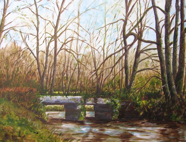 176. Bruggetje over La Roseille, Limousin