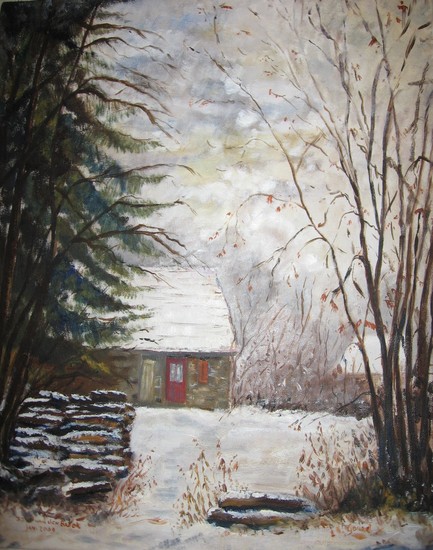 172. Maison à Gourd en hiver.