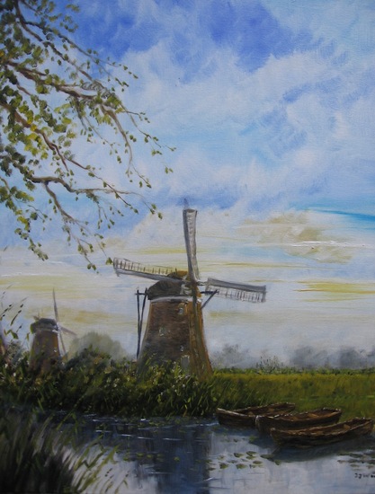 140. Aan de Drie Molensvaart.