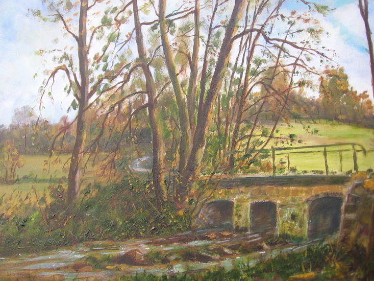 175. Bruggetje in de herfst - Limousin