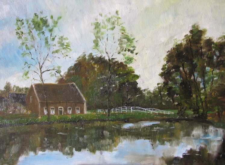 58. Boerderij in de Delftse Hout.