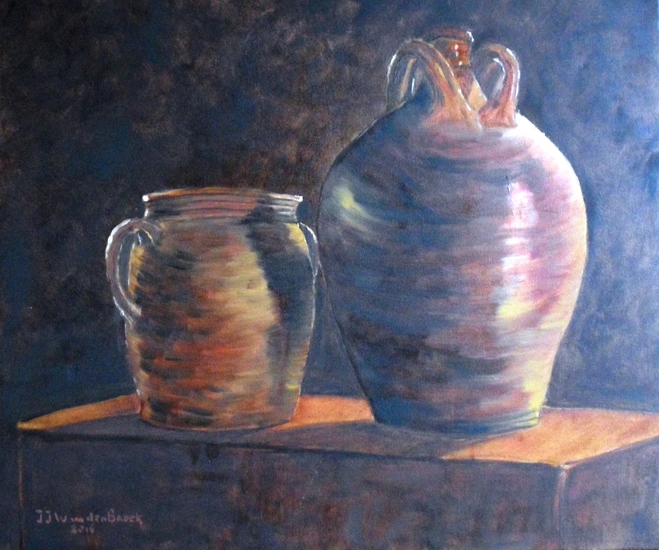 Steengoed met o.a. Olijfolie kruik