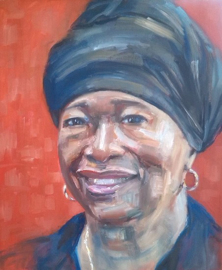 Portret van een zwarte vrouw