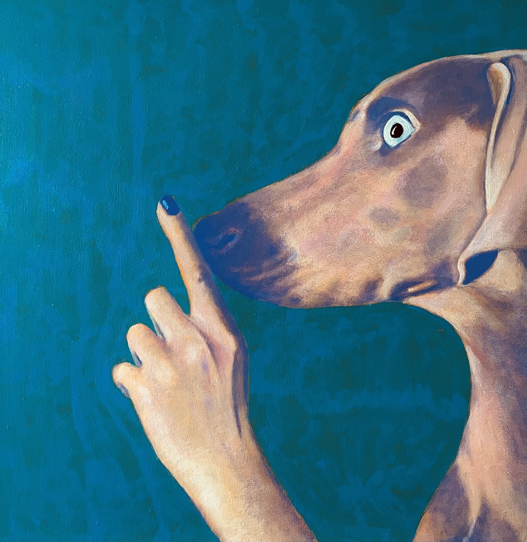 Hond met menselijke trekjes