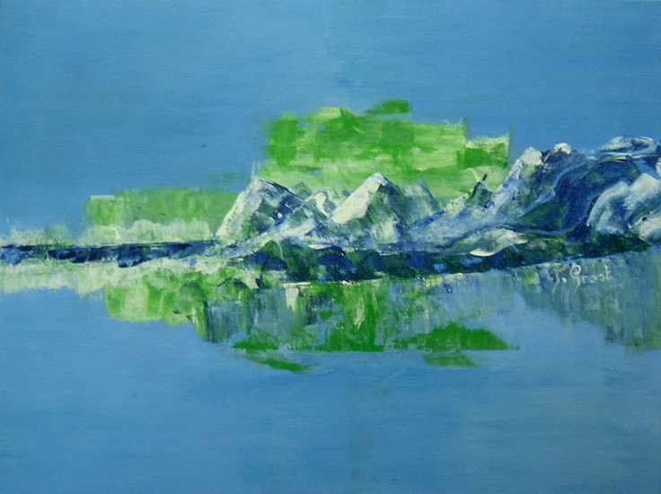 Spiegeling van bergen