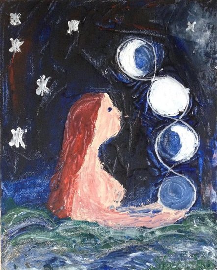 Waterheks in zee met de maanfasen