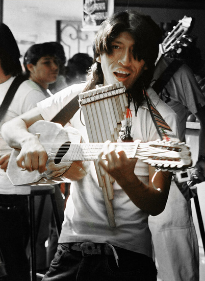 Musician in Bolivia