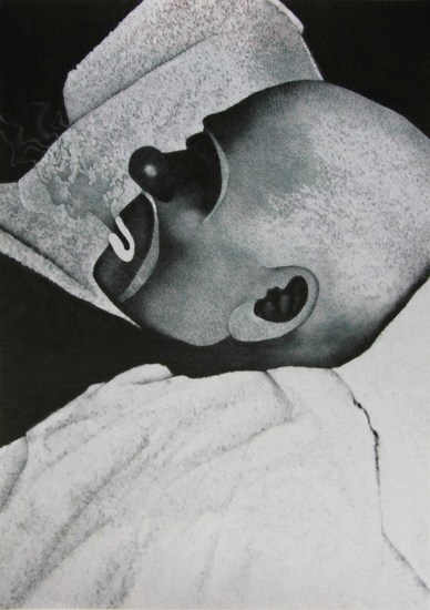 Stervende clown. De laatste adem