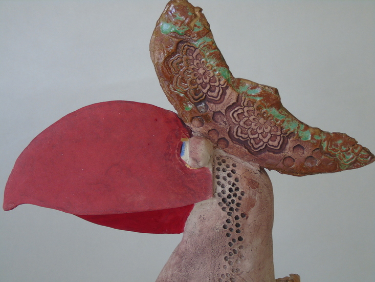 Geweldige vogel met een kwinkslag. 