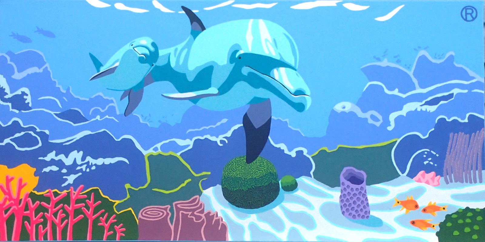 REEF SURFING WITH MOM
