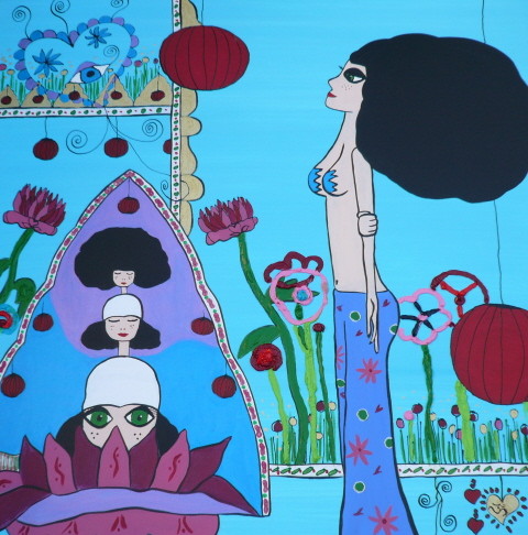 Happy 'Shiro Dhara' Girl